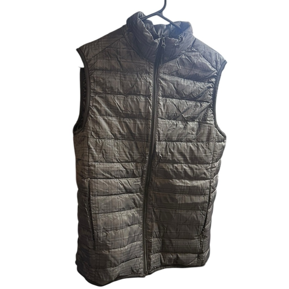 Men's Uniqlo Quilted Sleeveless Puffer Vest - Gray